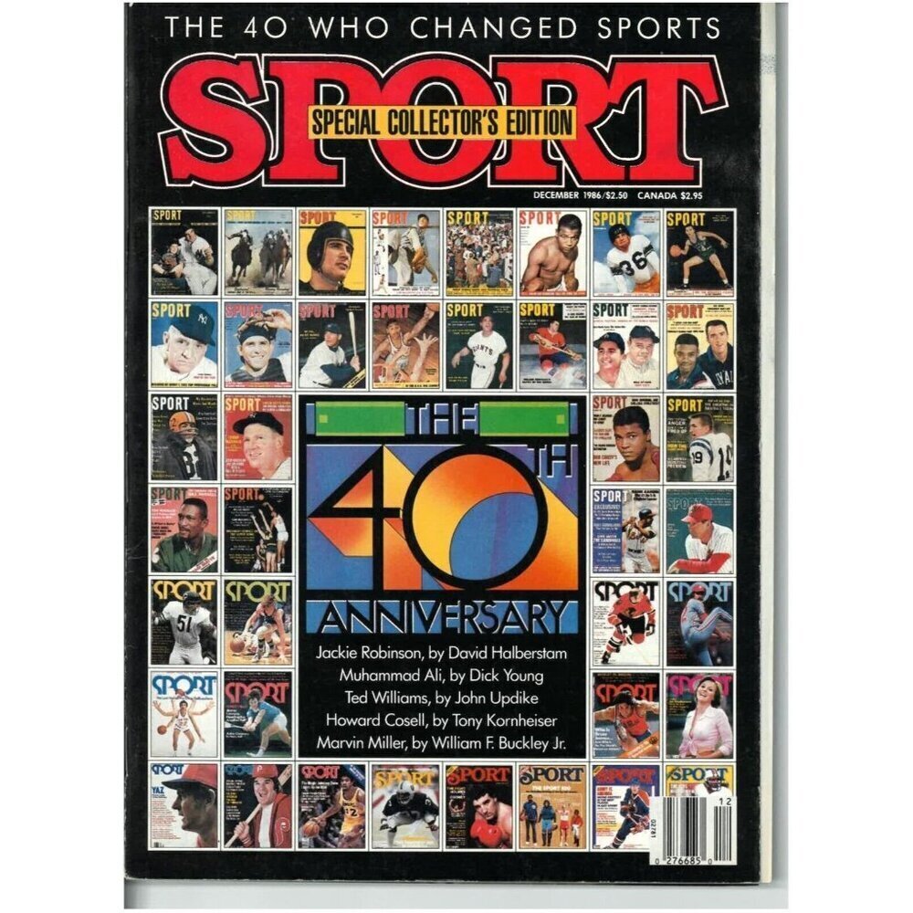1986 DECEMBER SPORT MAGAZINE - 40TH ANNIVERSARY ISSUE - CW 327
